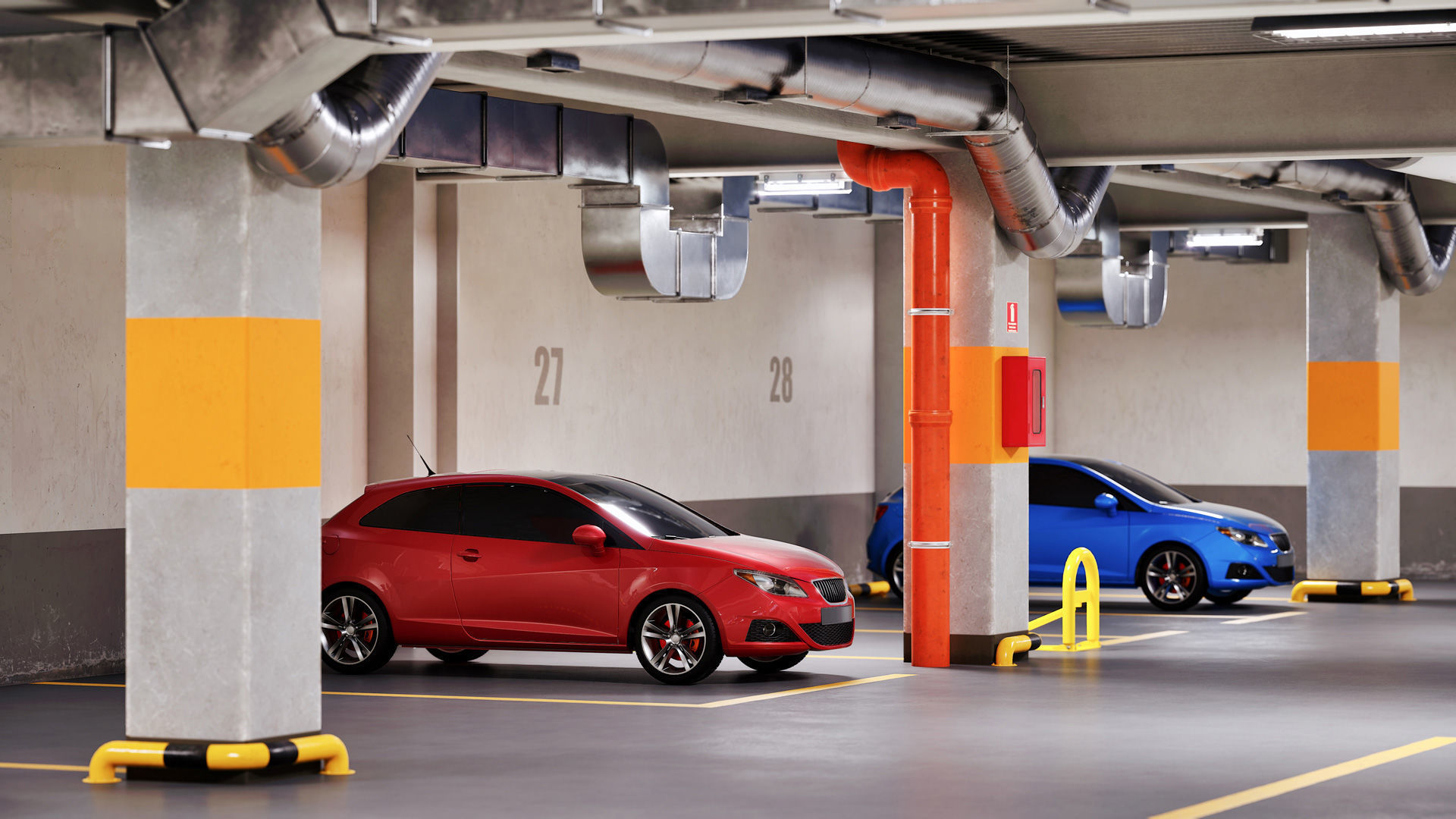 Archinteriors for UE vol 15 - parking lot scene 3D model_12