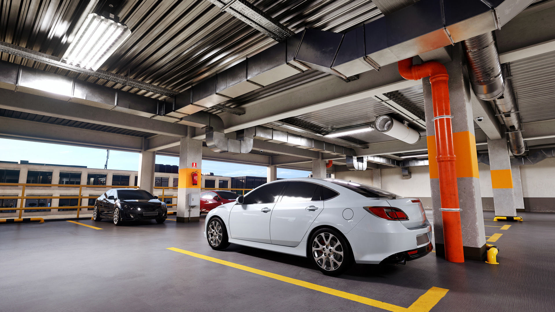 Archinteriors for UE vol 15 - parking lot scene 3D model_3