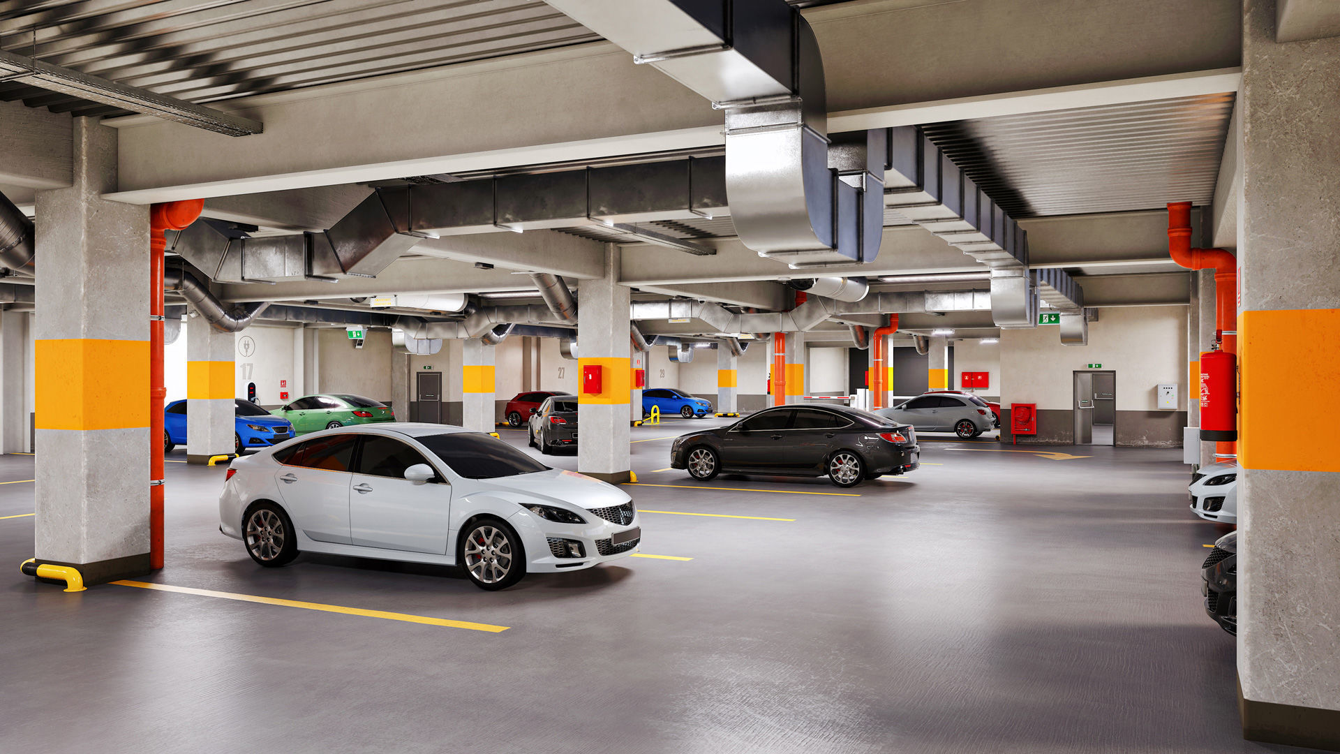 Archinteriors for UE vol 15 - parking lot scene 3D model_15
