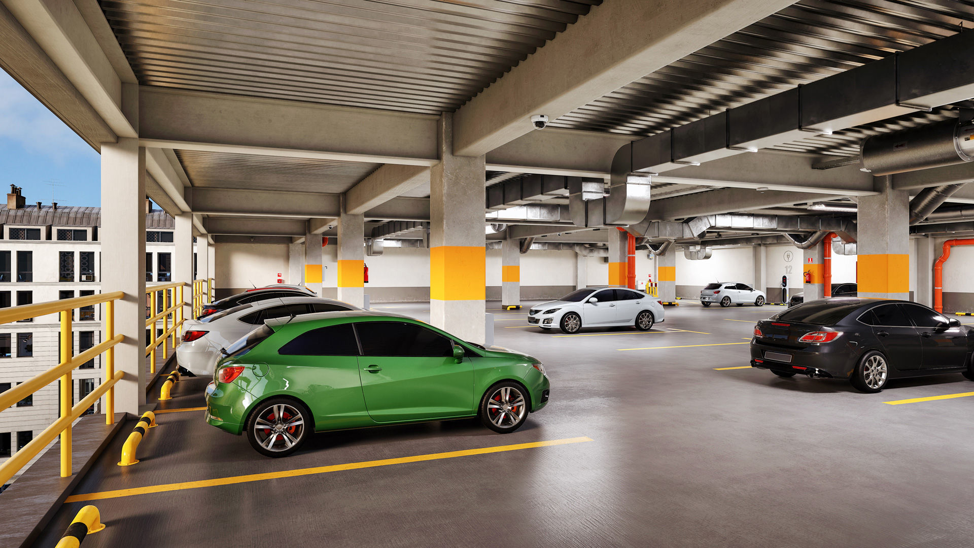 Archinteriors for UE vol 15 - parking lot scene 3D model_8