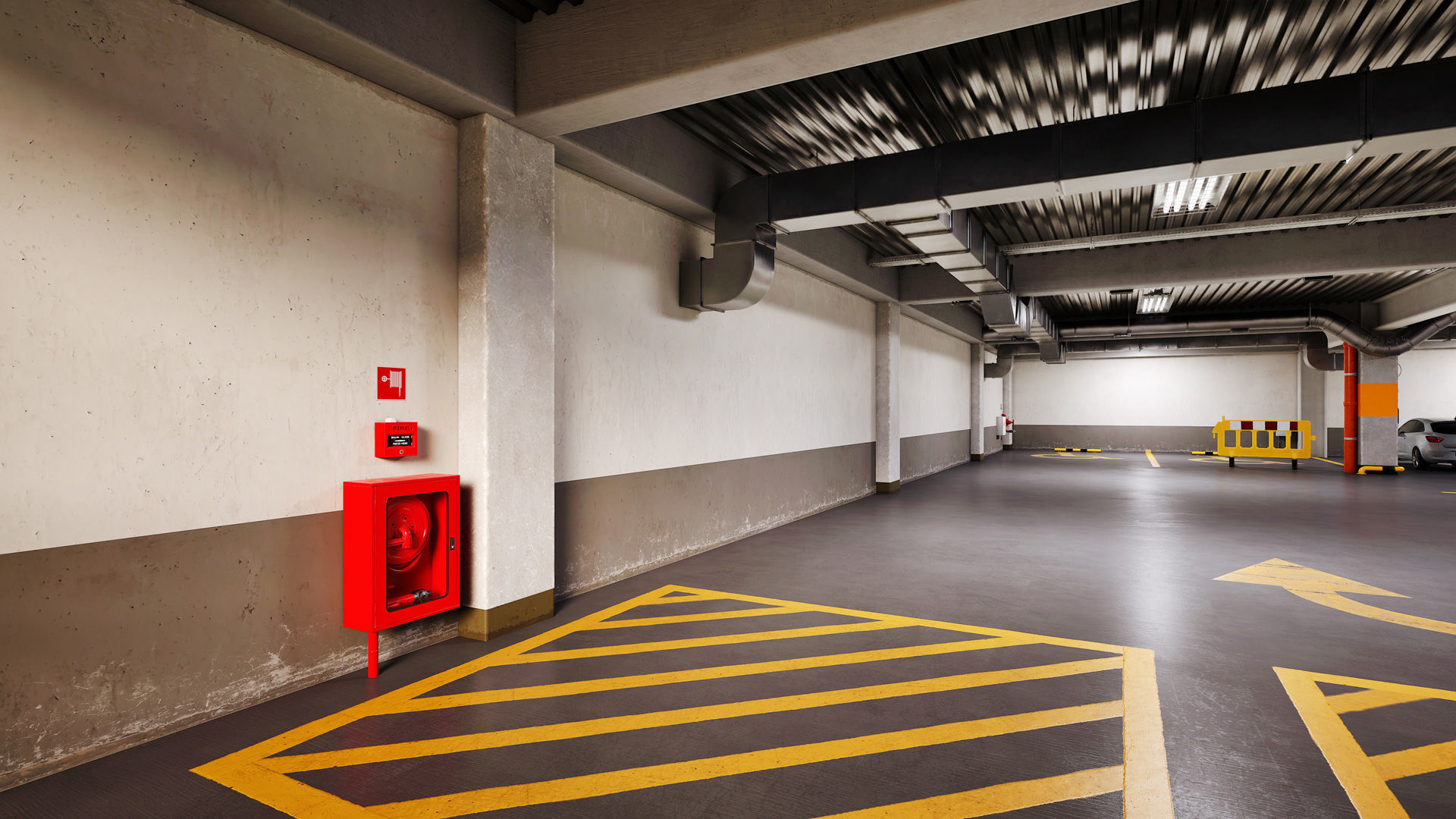 Archinteriors for UE vol 15 - parking lot scene 3D model_11