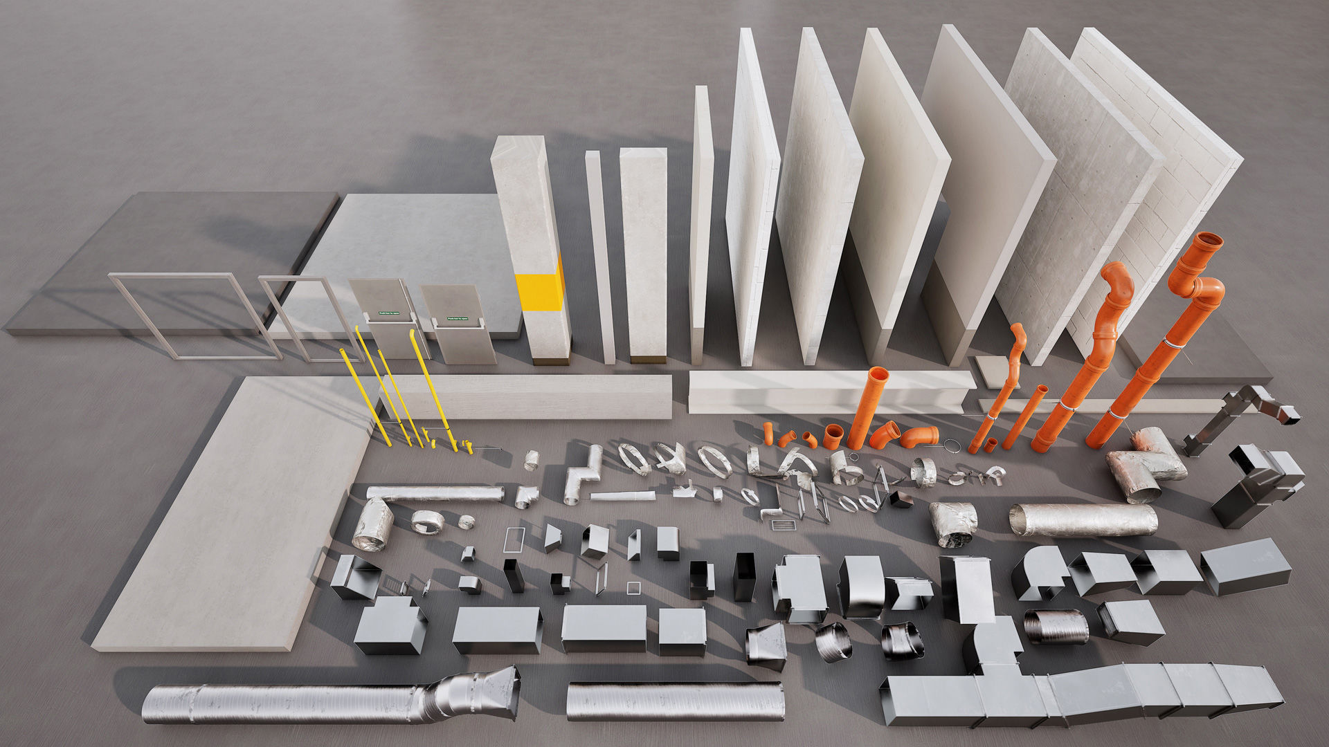 Archinteriors for UE vol 15 - parking lot scene 3D model_19