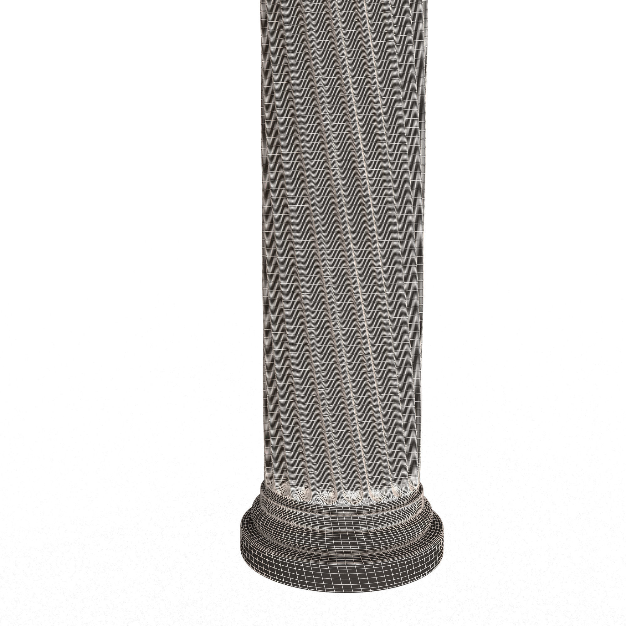 Column Capital 1403 Low-poly 3D model_9