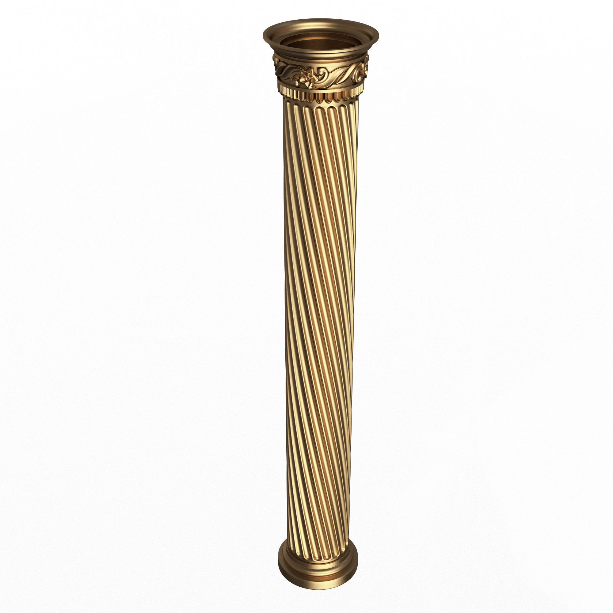 Column Capital 1403 Low-poly 3D model_3