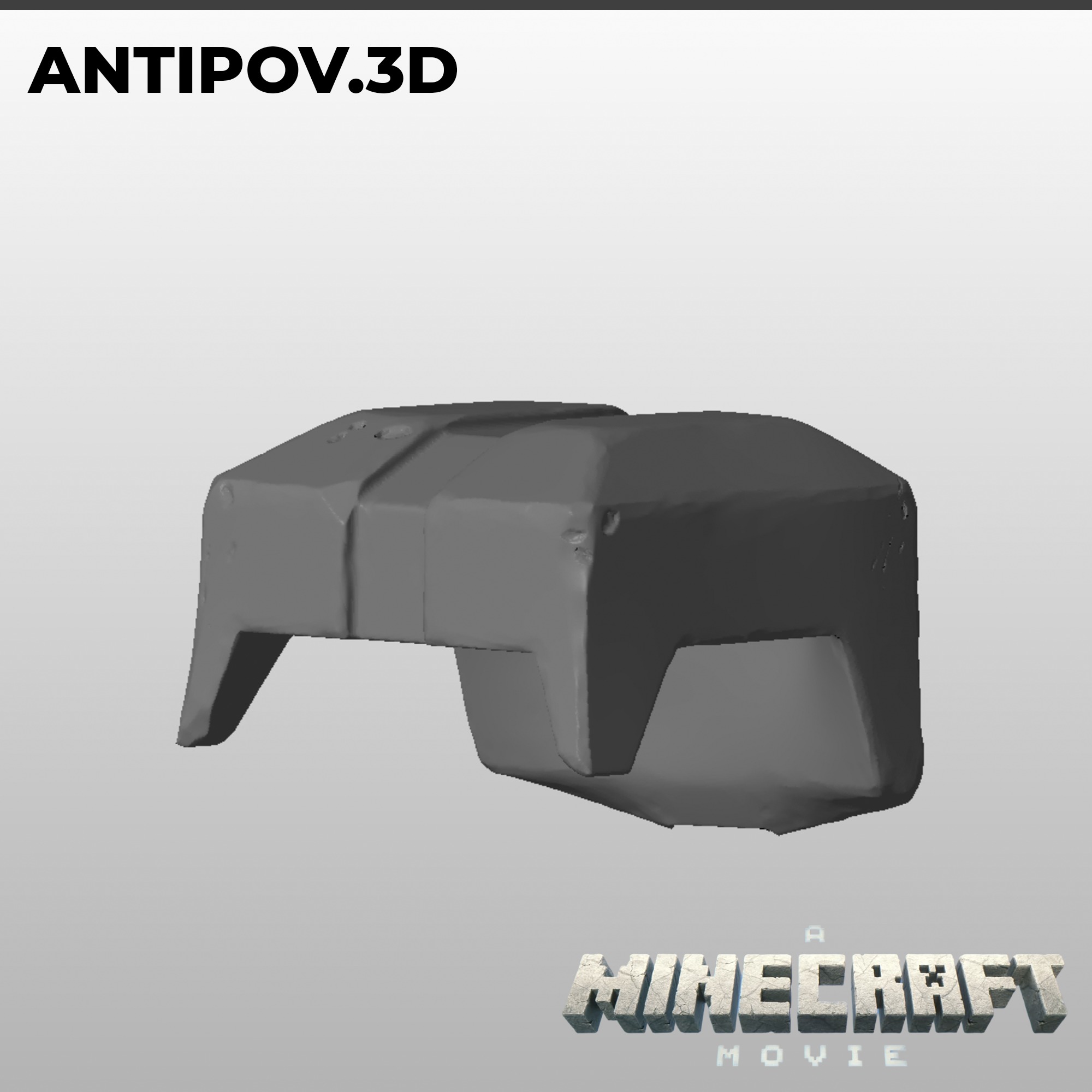 Piglins Helmet Minecraft movie for 3D print 3D print model_1