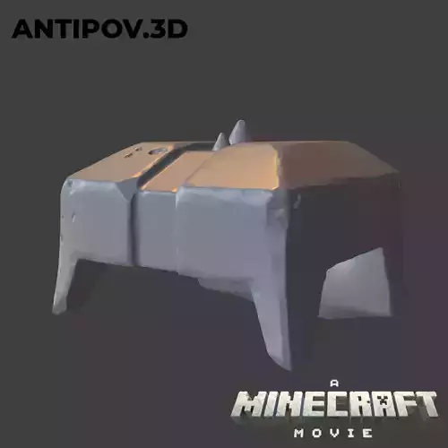 Piglins Helmet Minecraft movie for 3D print 3D print model