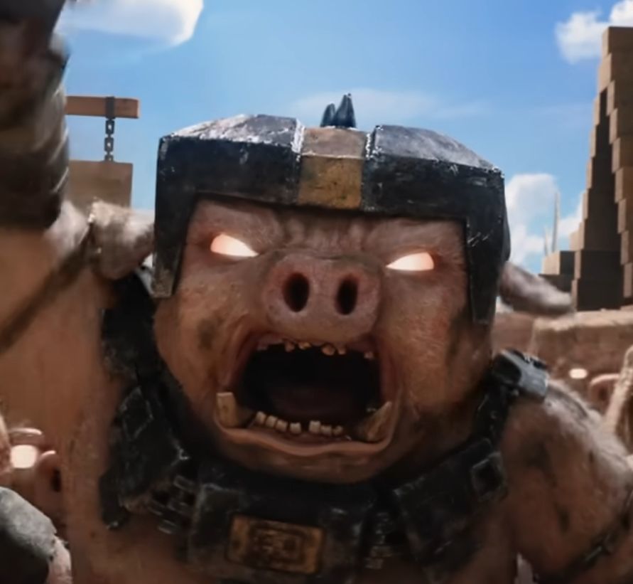 Piglins Helmet Minecraft movie for 3D print 3D print model_4