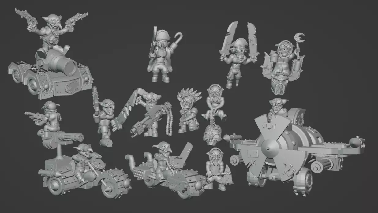 Small Gobbo Army  3D print model_0