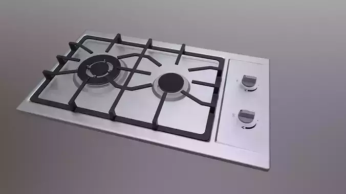 Realistic Cooktop with 4K PBR Textures