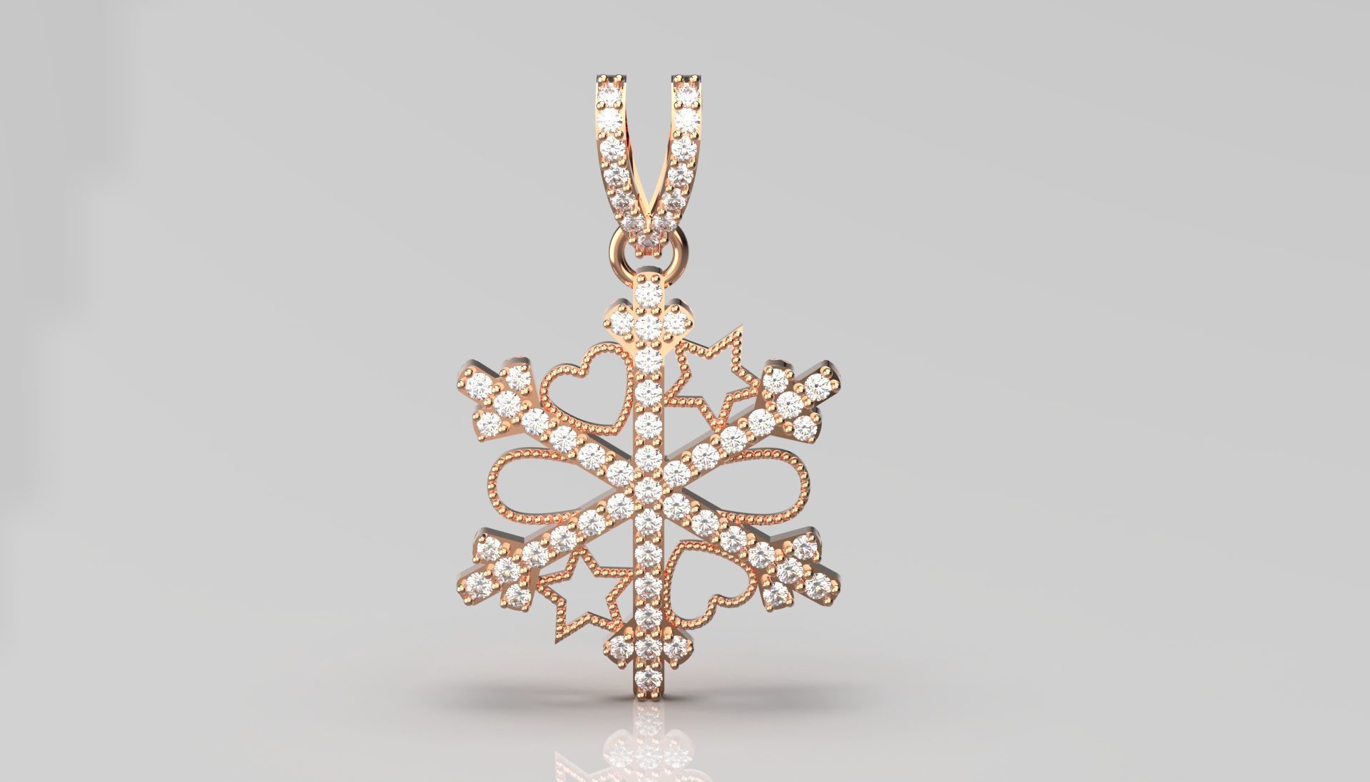 snow jewelry pendant jp0255 3D print model_8