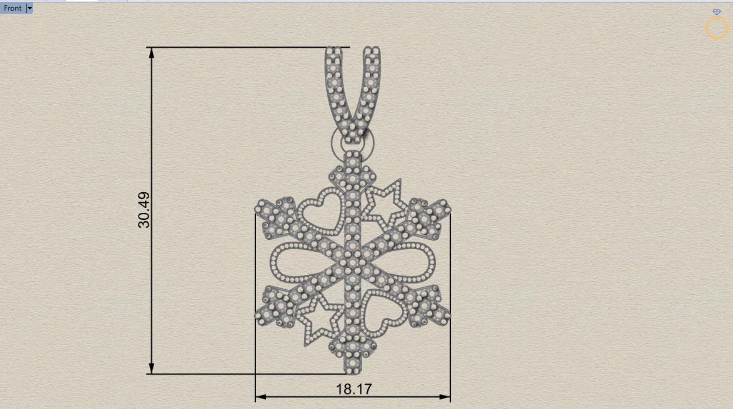 snow jewelry pendant jp0255 3D print model_15