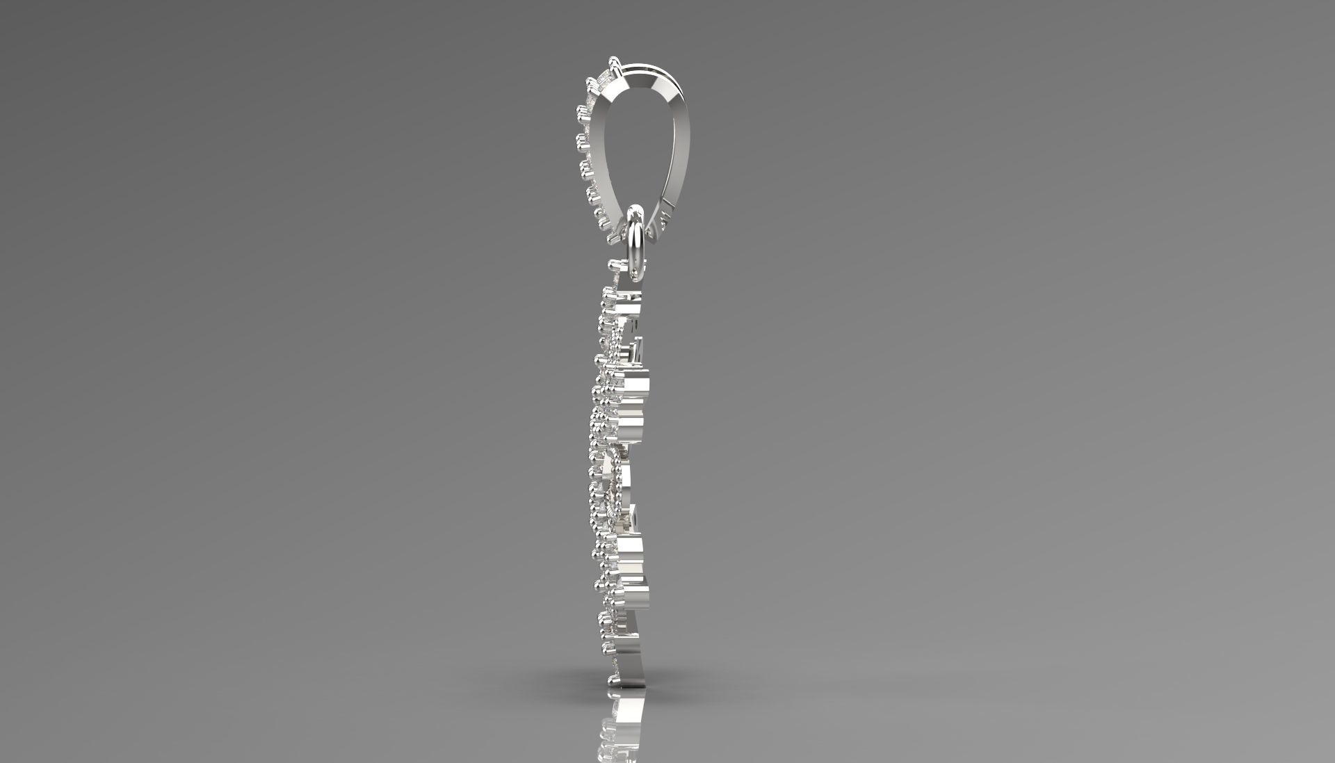 snow jewelry pendant jp0255 3D print model_3
