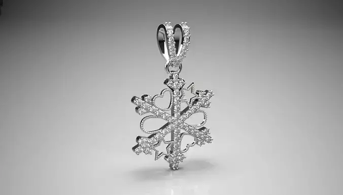 snow jewelry pendant jp0255 3D print model