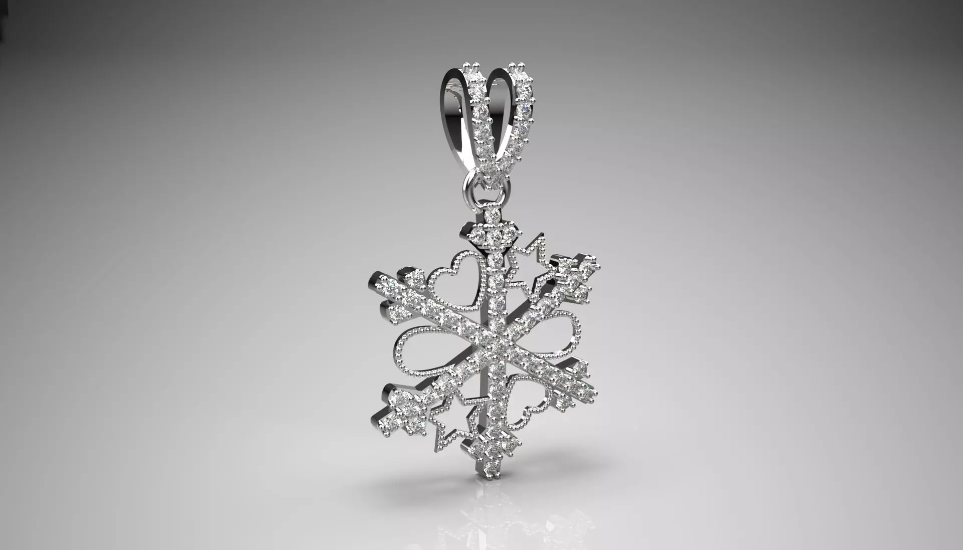 snow jewelry pendant jp0255 3D print model_0