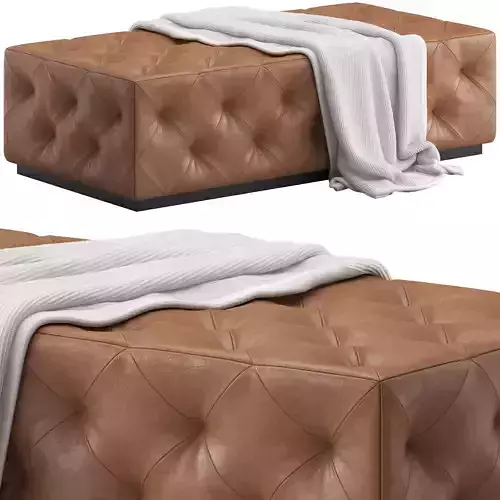 CB2 Saddle Ottoman