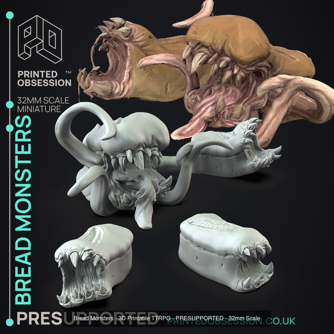 Possessed Bakery Collection - 16 Models - 3d printable minis _2