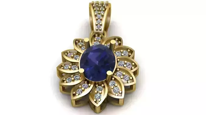 HUITAN GORGEOUS PENDANT 3D PRINTABLE MODEL 