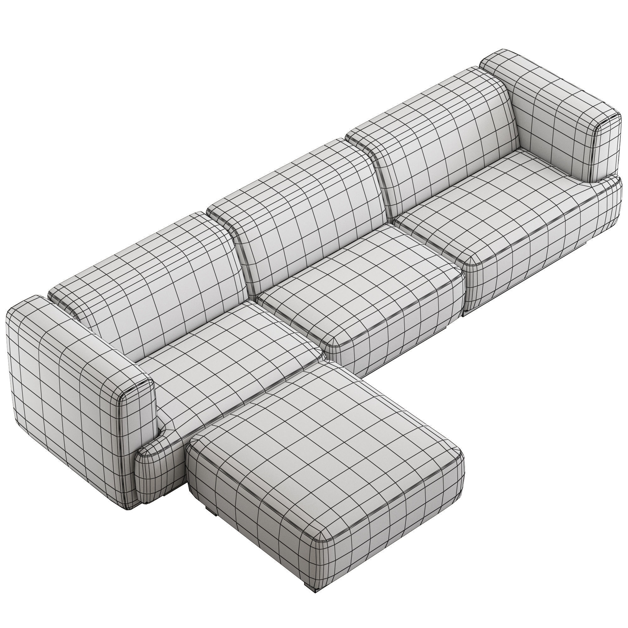 CB2 Terrain Sectional Sofa2 3D model_4