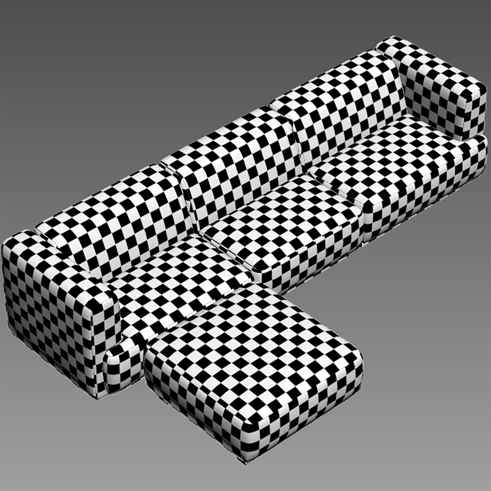 CB2 Terrain Sectional Sofa2 3D model_5