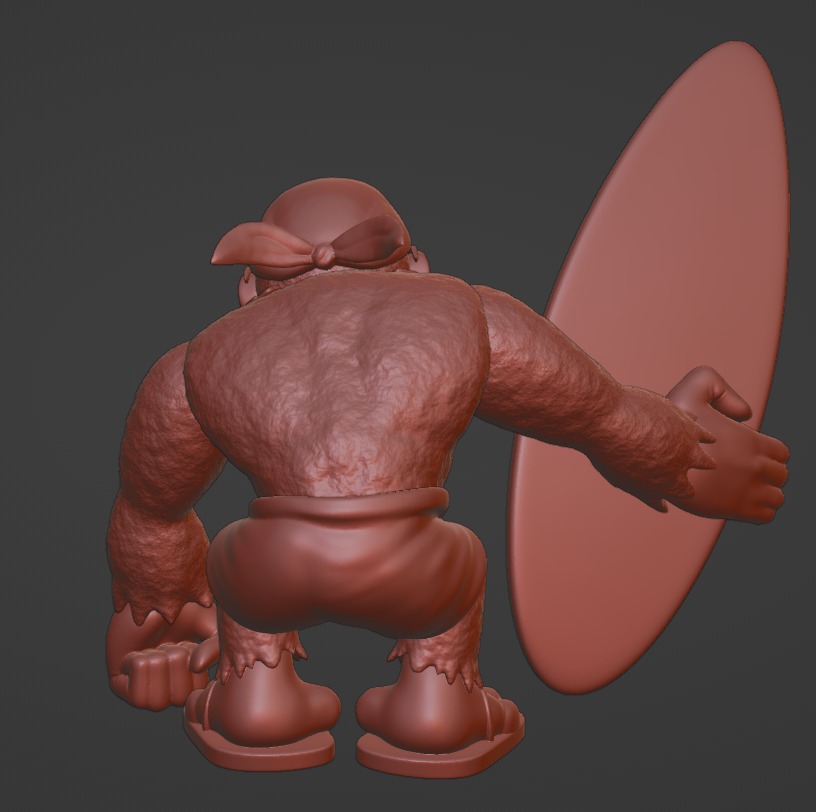 DKC Funky Kong first game version  3D print model_6