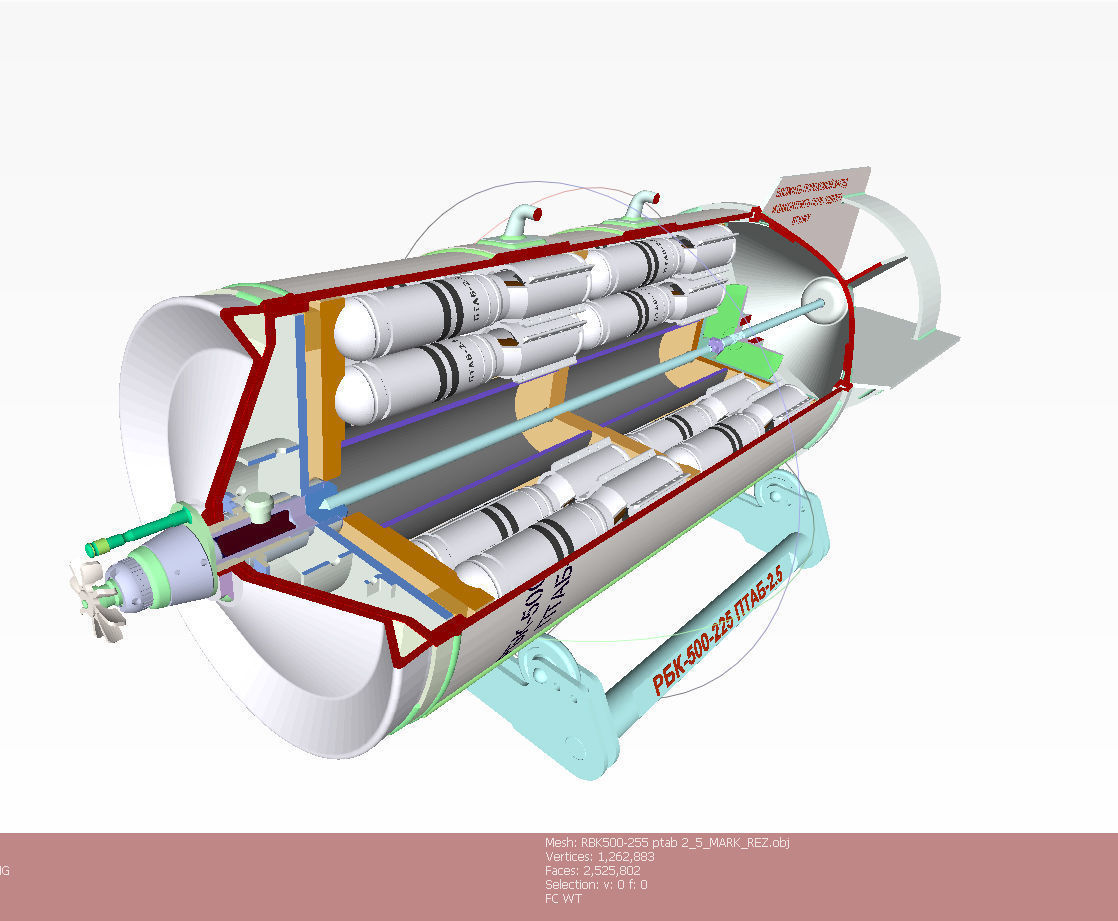 Cluster air bombs Russian Ukrainian war 3D Printable Collection _22