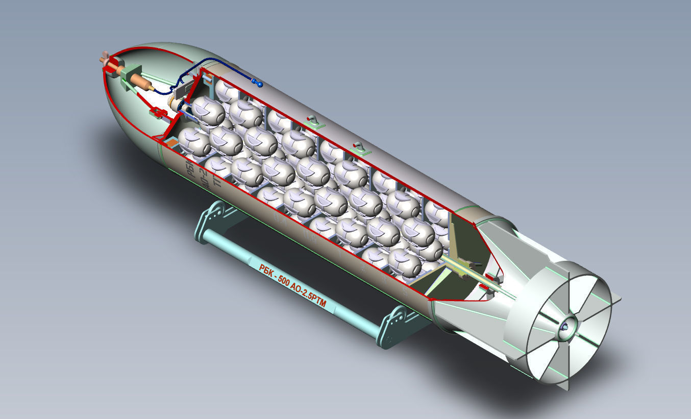 Cluster air bombs Russian Ukrainian war 3D Printable Collection _14