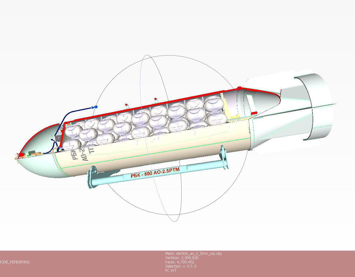 Cluster air bombs Russian Ukrainian war 3D Printable Collection _15