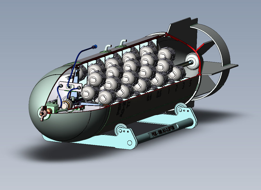 Cluster air bombs Russian Ukrainian war 3D Printable Collection _13