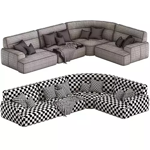 Coco Republic Estancia Leather Alvaro Sofa2 3D model 5