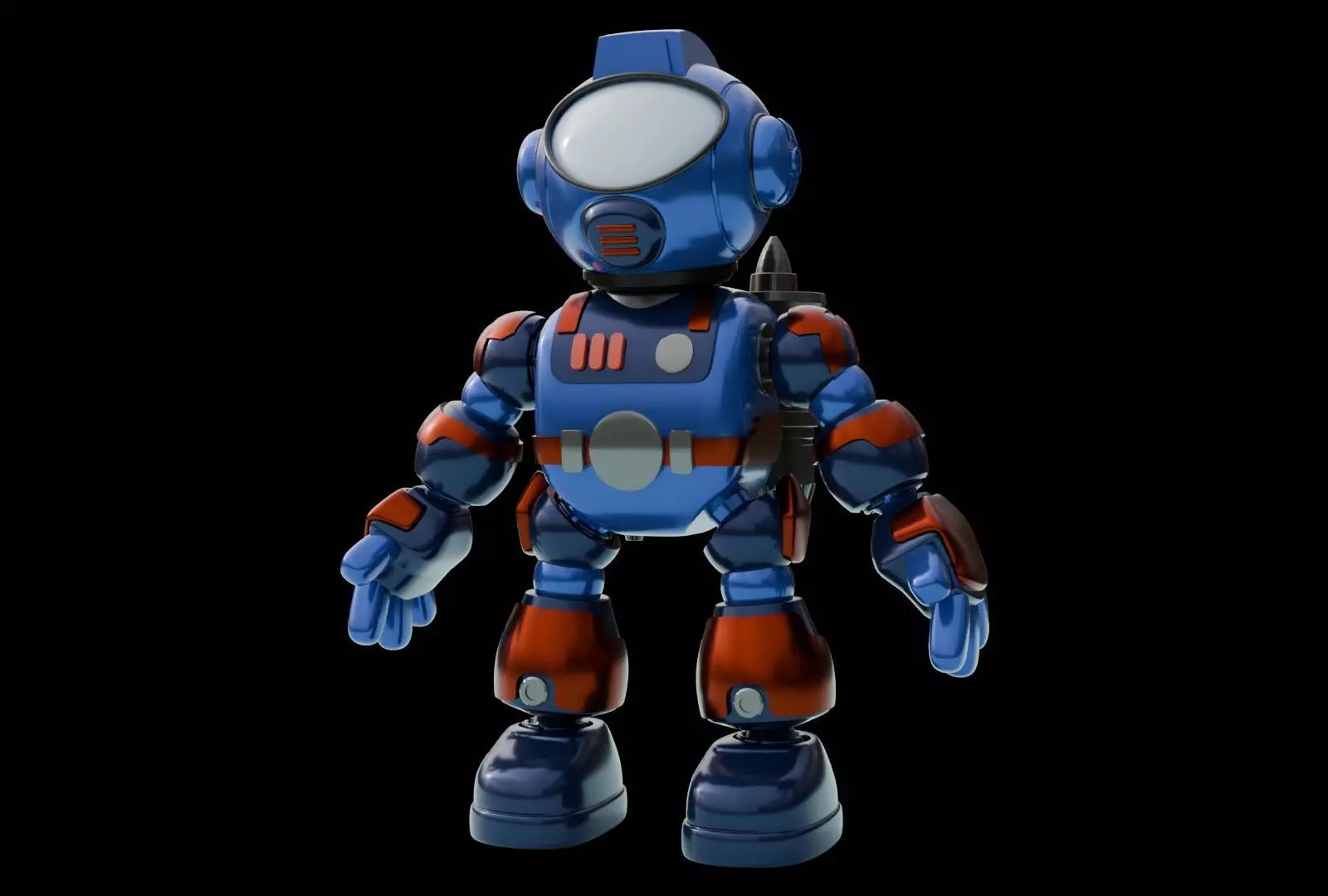 Space Robo Ranger Action Figure 3D print model_0