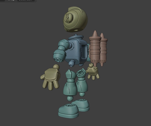 Space Robo Ranger Action Figure 3D print model_6