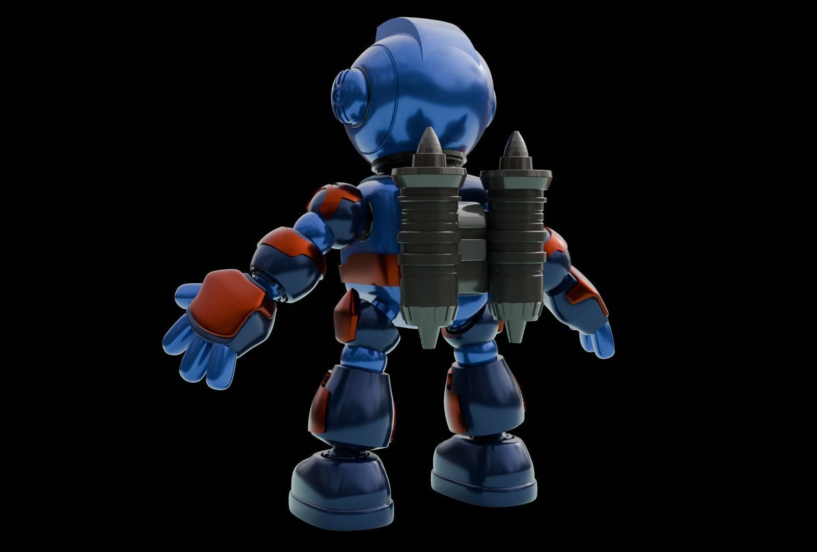 Space Robo Ranger Action Figure 3D print model_2