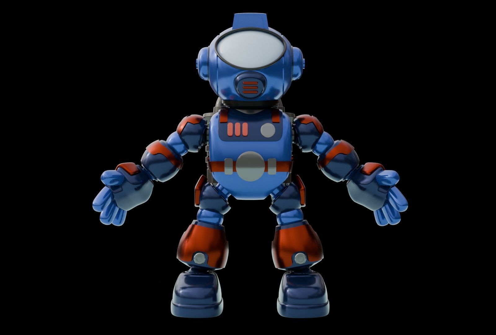 Space Robo Ranger Action Figure 3D print model_1