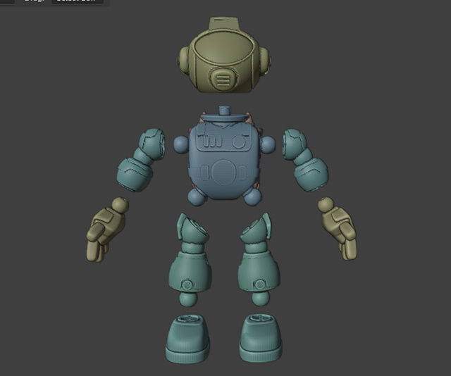 Space Robo Ranger Action Figure 3D print model_5