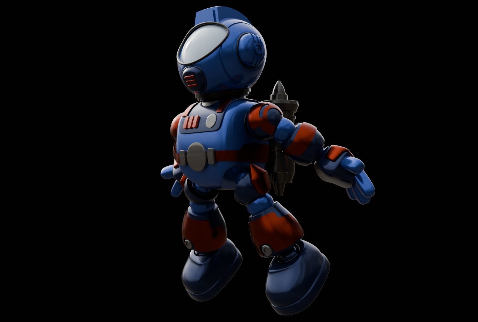 Space Robo Ranger Action Figure 3D print model_4