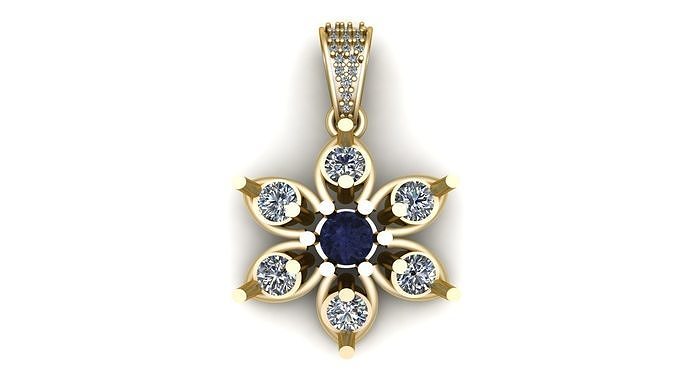 JOYALUKKAS FLORAL  PENDANT 3D PPINTABLE MODEL  3D print model