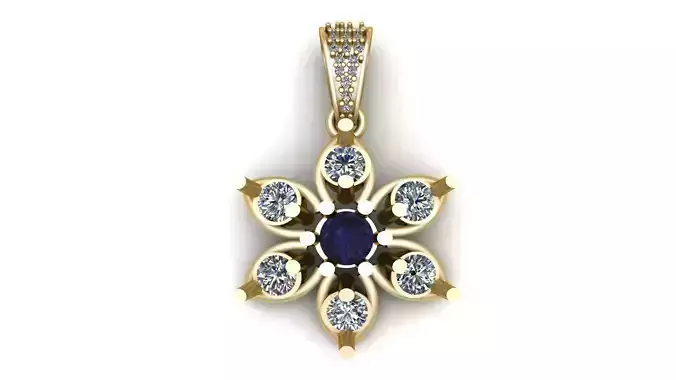 JOYALUKKAS FLORAL  PENDANT 3D PPINTABLE MODEL 