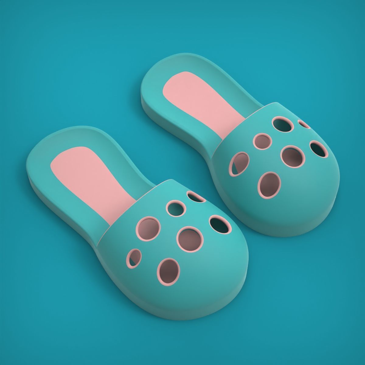 Slippers  3D print model_13