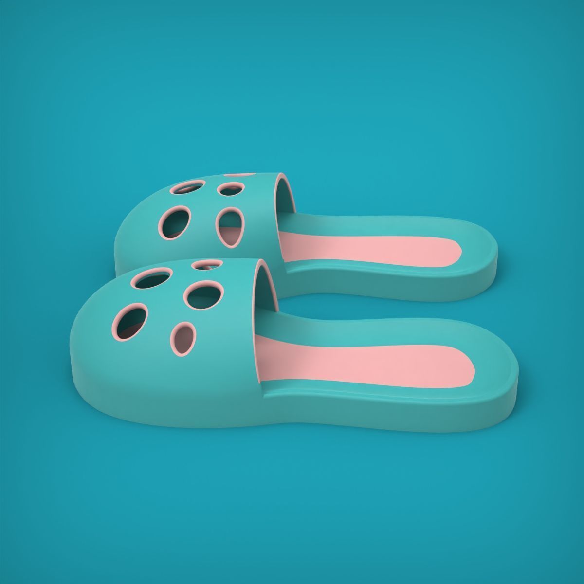 Slippers  3D print model_14