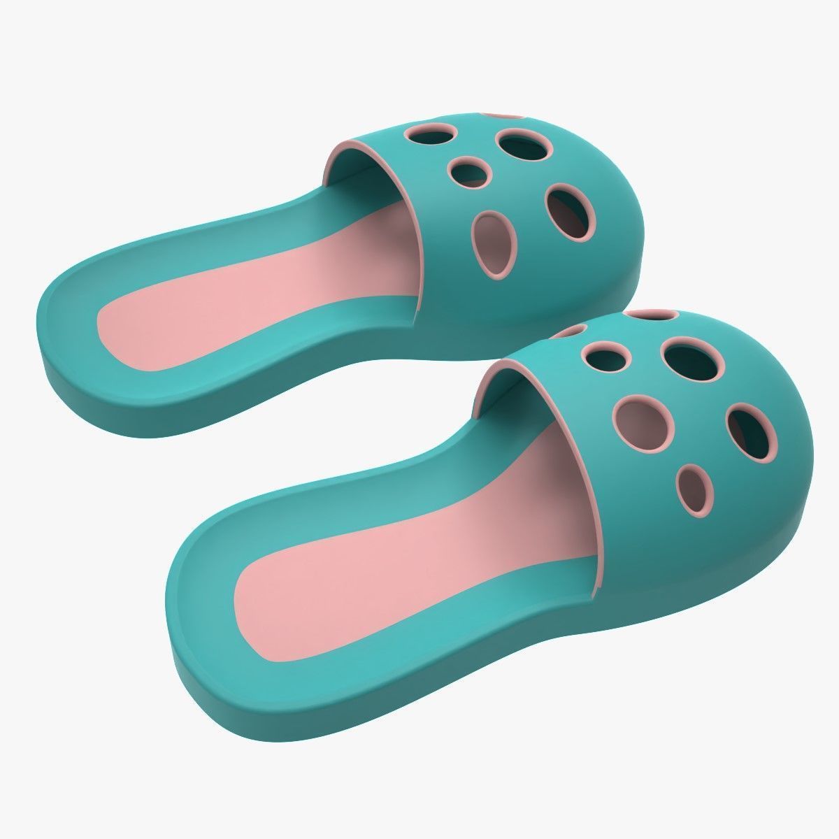 Slippers  3D print model_4