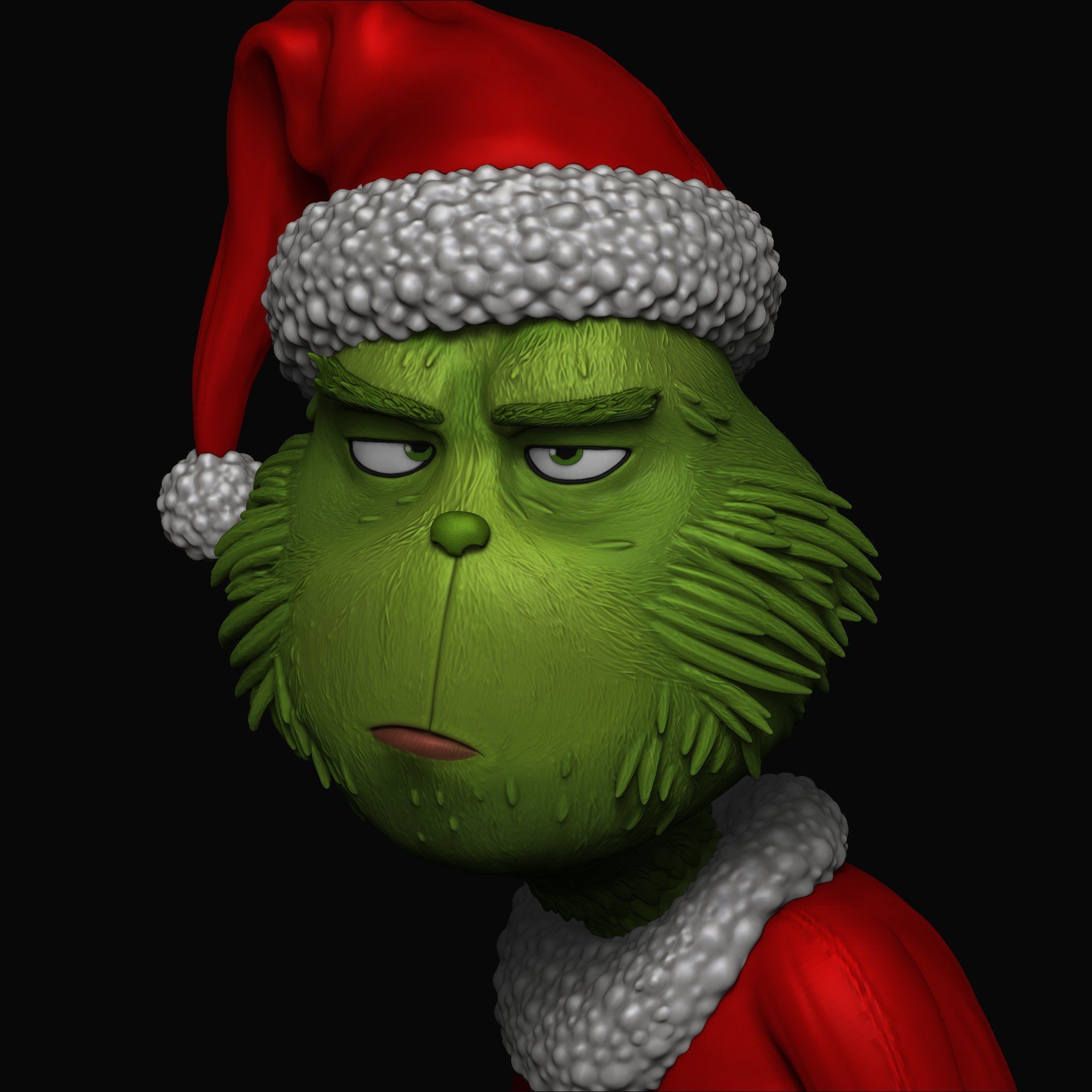 Grinch s Morning Coffee Holiday Grump 3D Print Set 3D print model_20