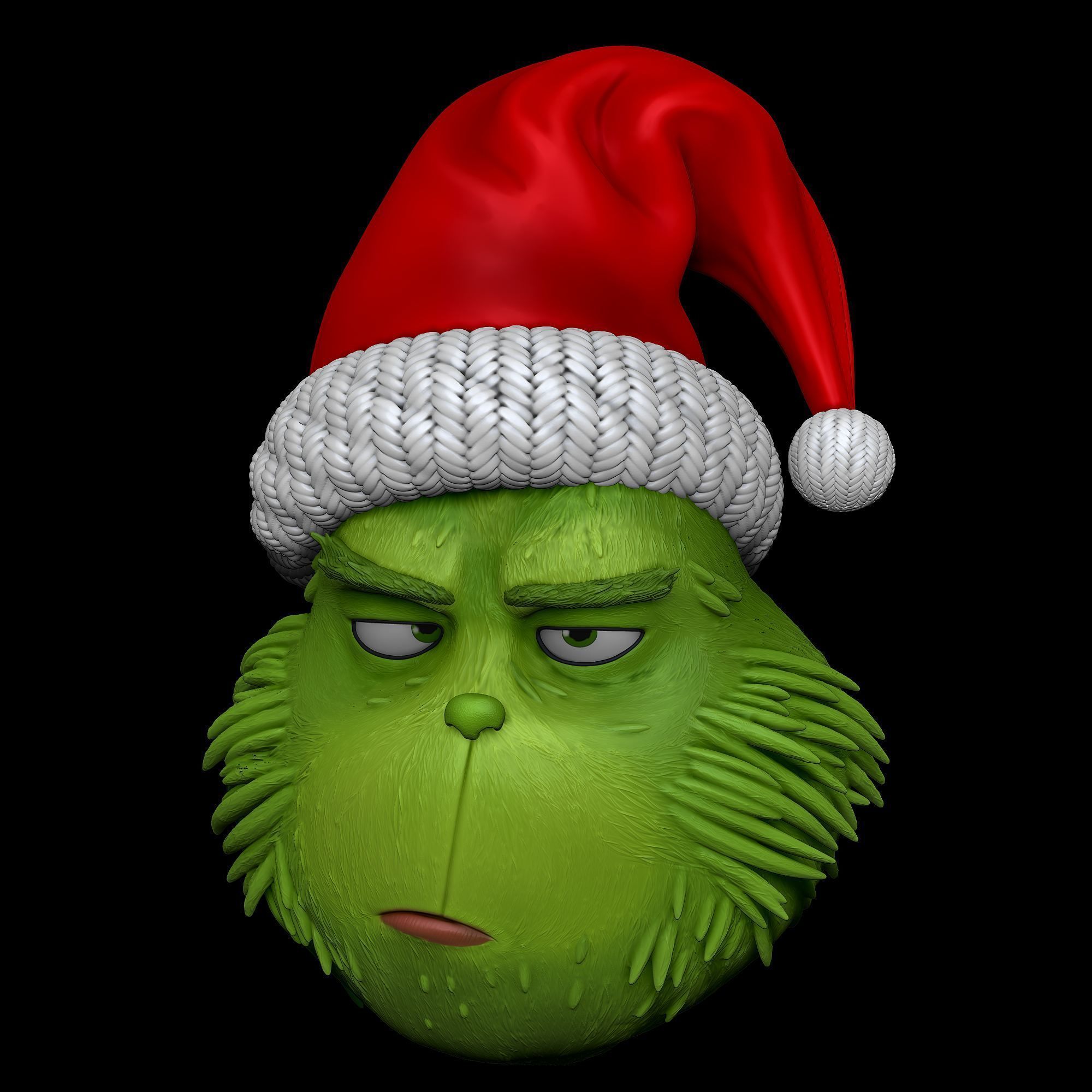 Grinch s Morning Coffee Holiday Grump 3D Print Set 3D print model_6