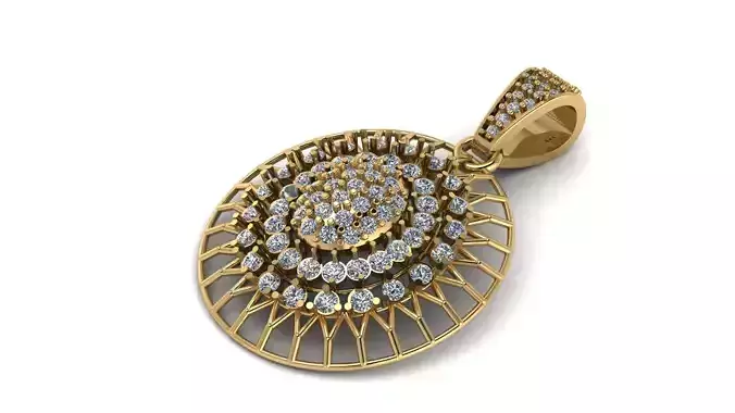 AMERICAN STYLE PENDANT 3D PRINTABLE MODEL 