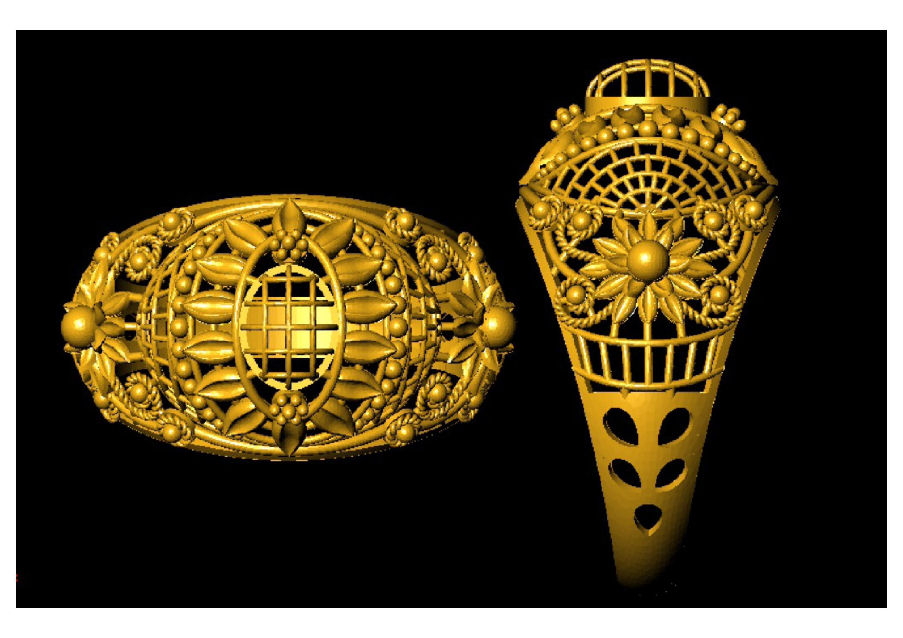 3 Gram Rings 3D print model_4