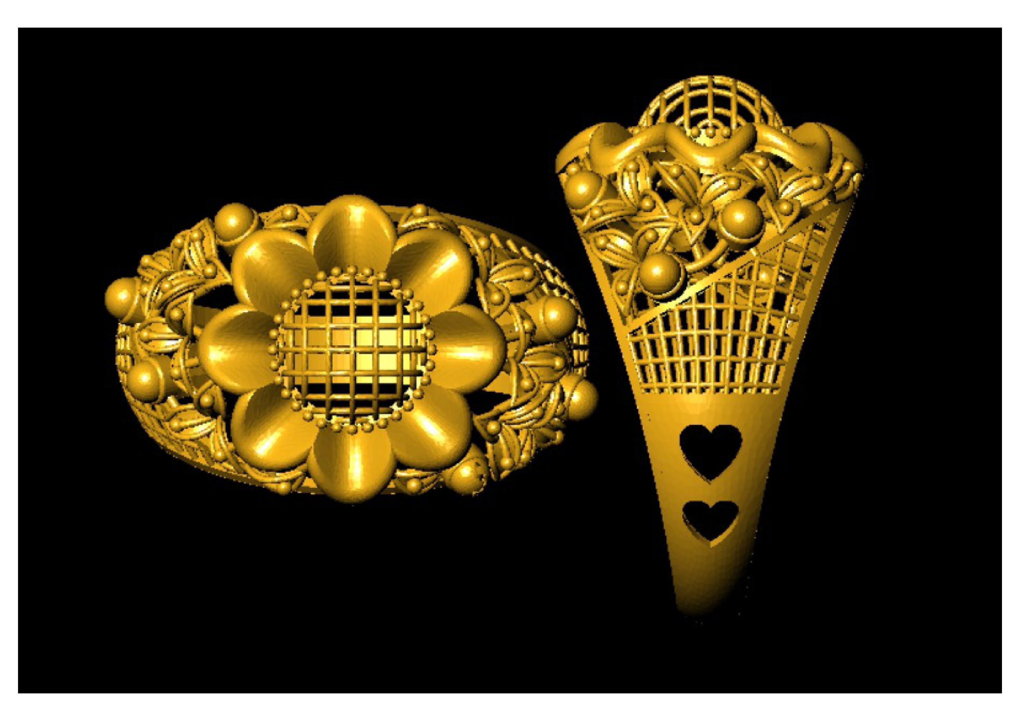 3 Gram Rings 3D print model_8