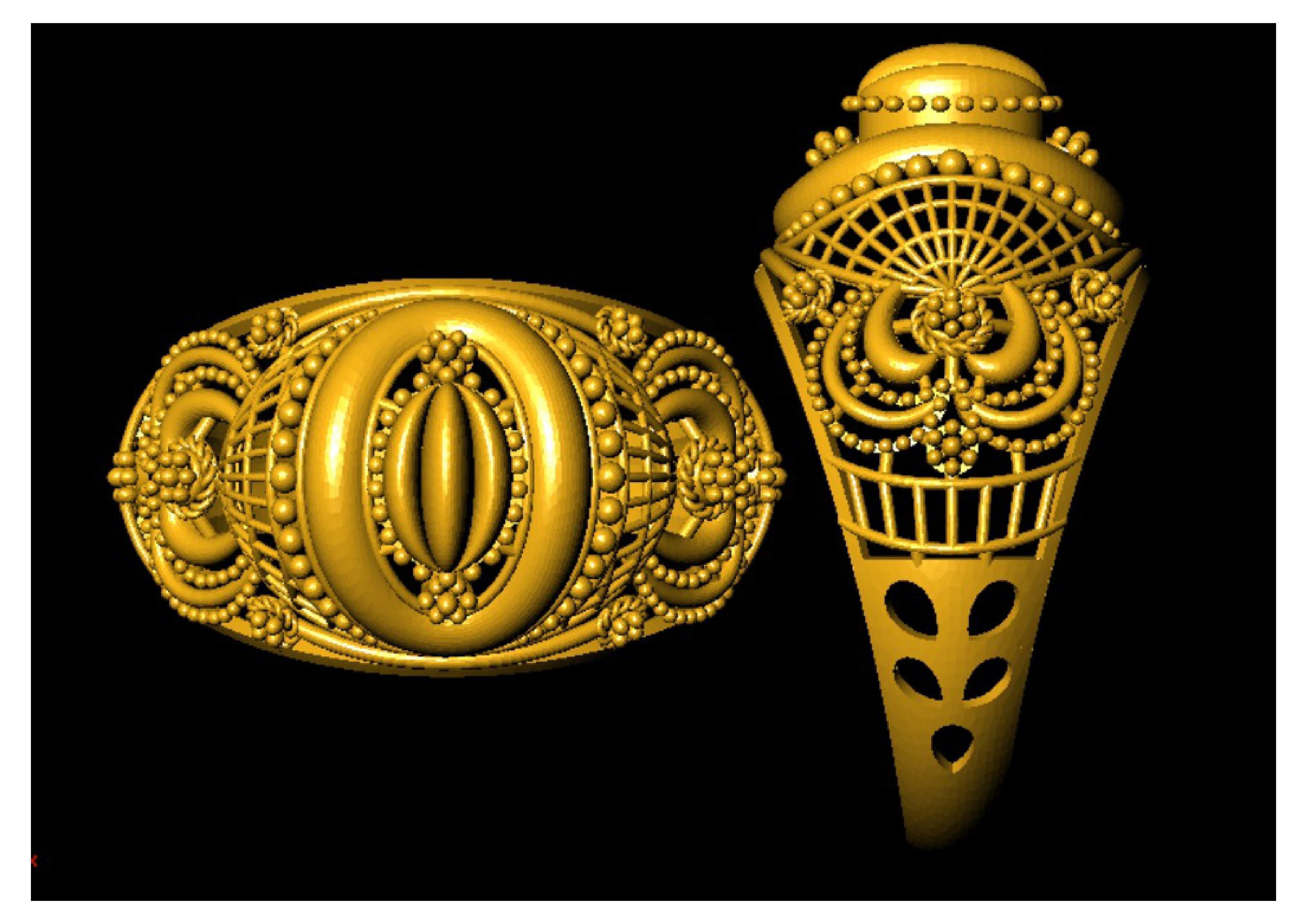 3 Gram Rings 3D print model_3