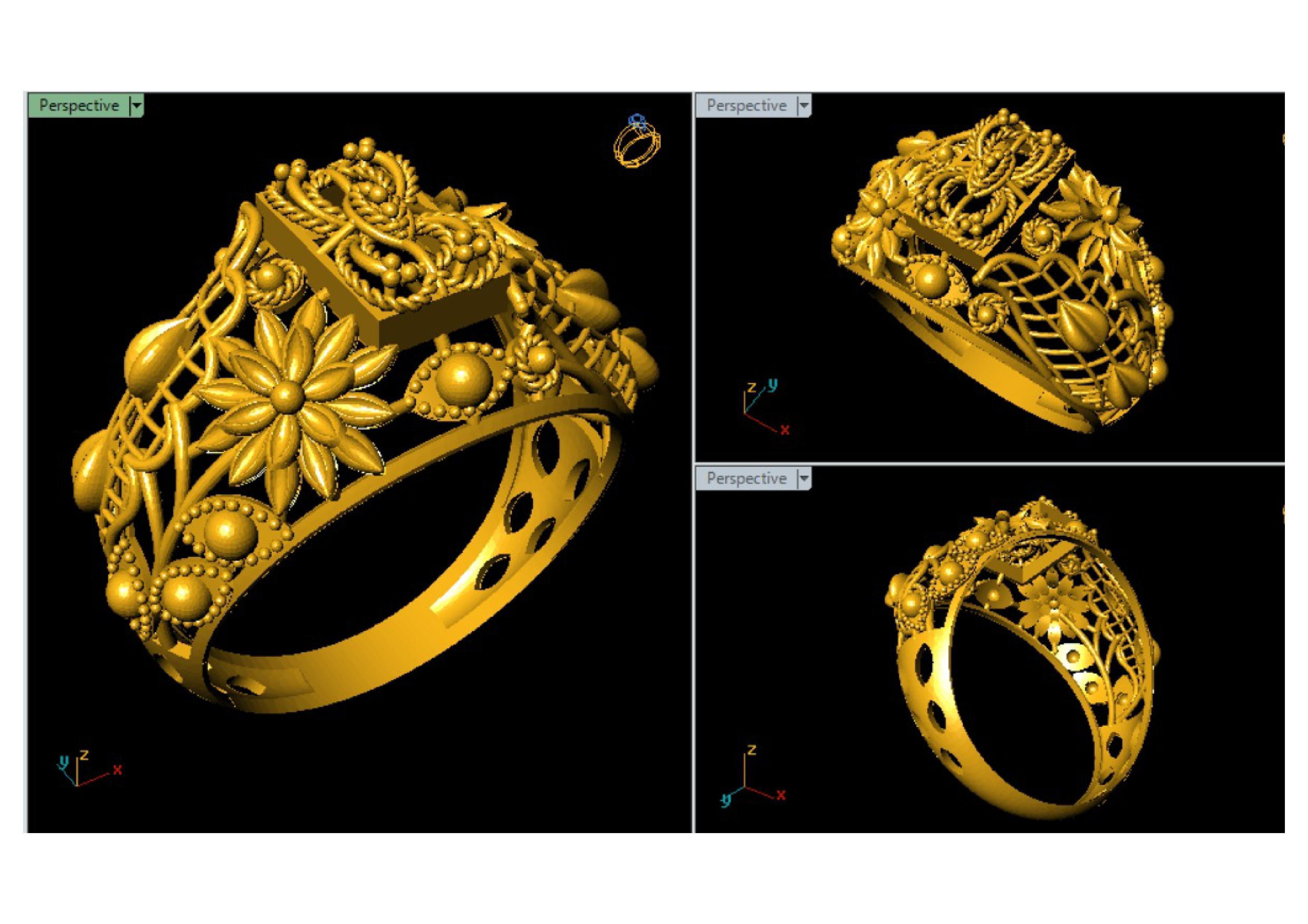 3 Gram Rings 3D print model_18