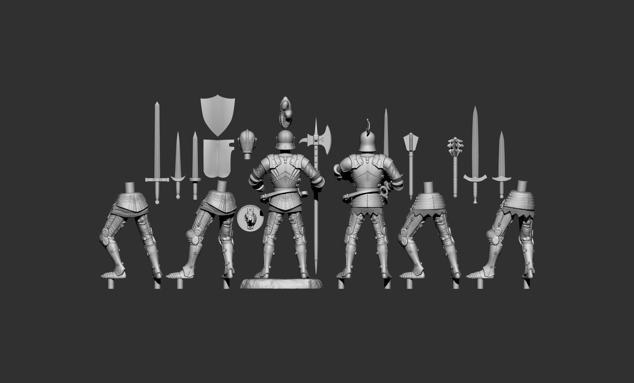 SET KNIGHT 3D print model_30