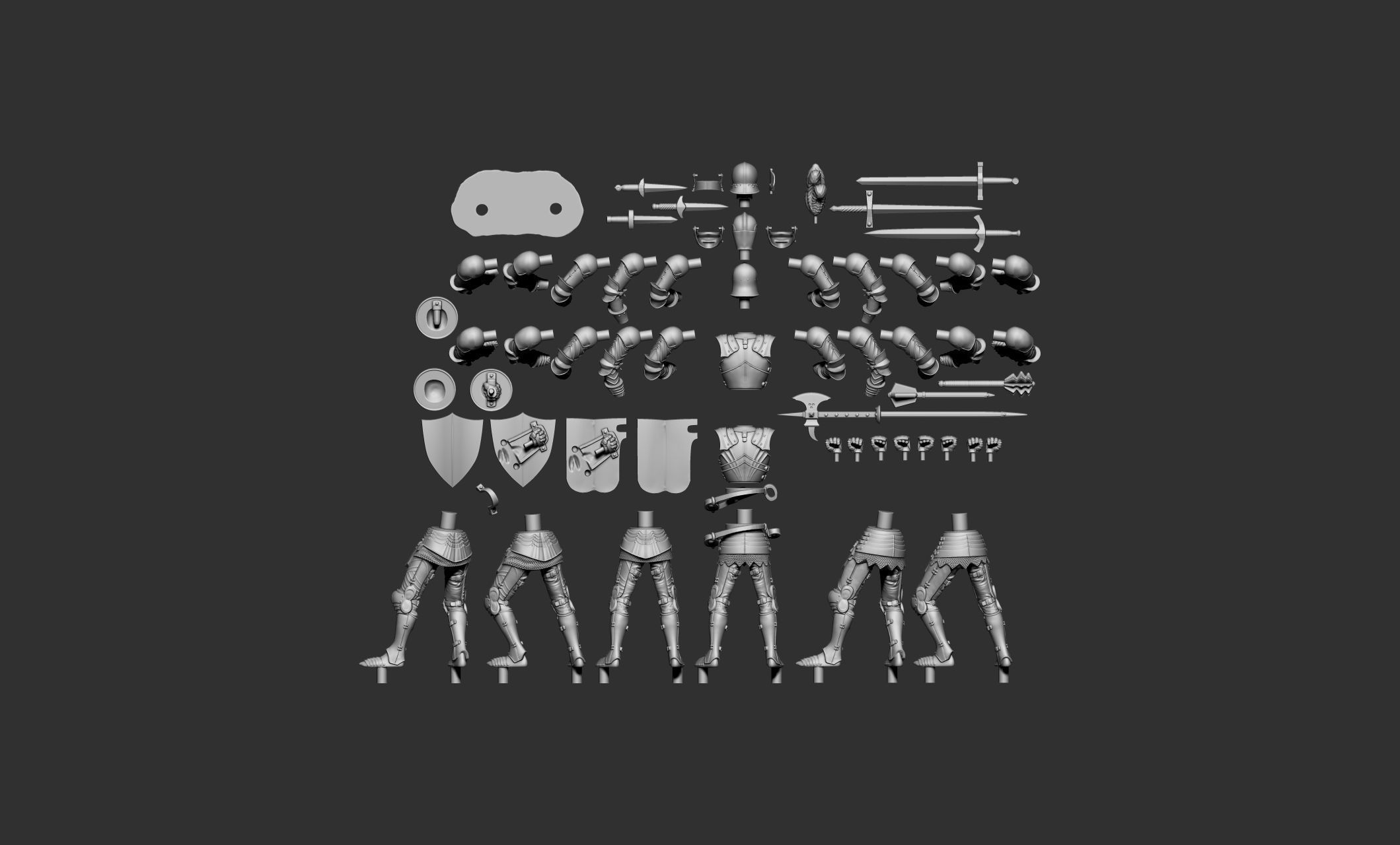 SET KNIGHT 3D print model_7