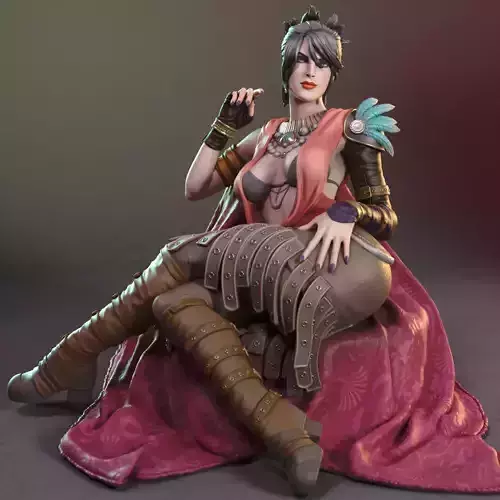 Morrigan from Dragon Age 3D print model